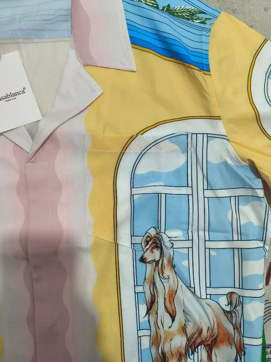 Casablanca Afghan Hound Print Shirt - Picture 4 of 6